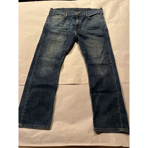 Levi’s 513 Jeans Mens 38x29 Blue Denim Outdoor Y2K Levis Travel Cotton Med Wash - Picture 2 of 10